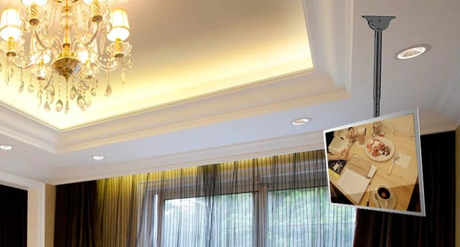 Digital Signage Telescopic Ceiling Mount 32"-70" TV Screen